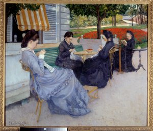 Ländliche Porträts (nähende Frauen). Gemälde von Gustave Caillebotte (1848-1894)