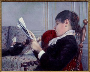 Interieur, der Leser von Gustave Caillebotte