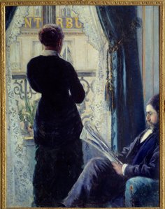 Innenraum, Frau am Fenster