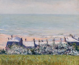 Die Dächer des Hôtel des Roches Noires, Trouville von Gustave Caillebotte