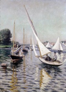 Regatten in Argenteuil, 1893 von Gustave Caillebotte