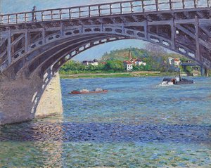 Die Brücke von Argenteuil und die Seine von Gustave Caillebotte