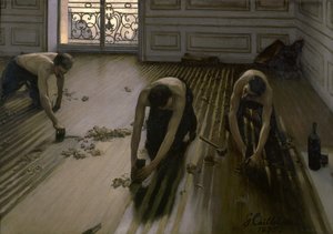 Die Bodenschrubber, 1875 von Gustave Caillebotte