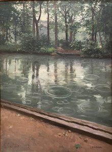 Die Yerres, Regenwirkung, 1875 von Gustave Caillebotte