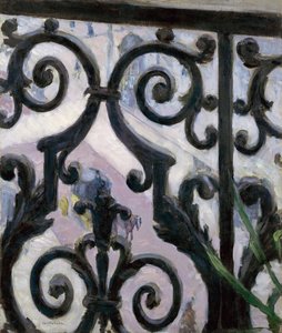 Blick vom Balkon von Gustave Caillebotte