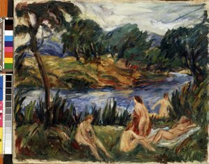 Frauen am Fluss von Gustave Colin