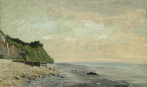 Klippen an der Meeresküste: Kleiner Strand, Sonnenaufgang von Gustave Courbet