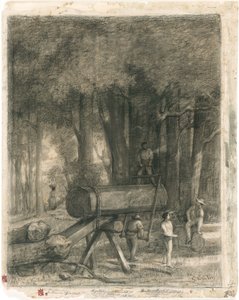 Courbet - Die Holzfäller, 1860 von Gustave Courbet