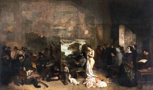 Das Atelier des Künstlers von Gustave Courbet