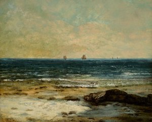 Die Küste von Palavas von Gustave Courbet