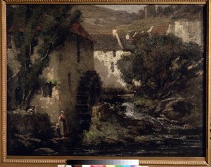 Die Wassermühle von Gustave Courbet