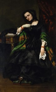 Madame Auguste Cuoq Mathilde Desportes, 1827-1910, ca. 1852-57 von Gustave Courbet