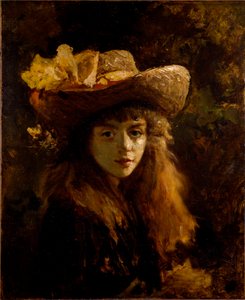Porträt des Mädchens von Gustave Courbet