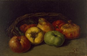 Stillleben mit Äpfeln, Birne und Granatäpfeln