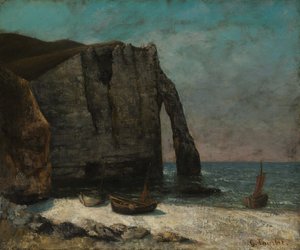 Die Klippe bei Étretat, nach 1872 von Gustave Courbet