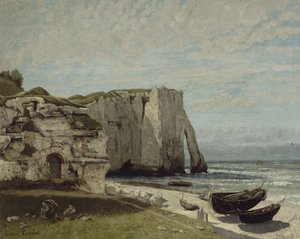 Die Klippen von Etretat nach dem Sturm, 1870