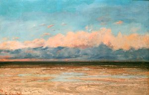 Das Meer bei Palavas, 1870 von Gustave Courbet
