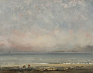 Der Strand von Trouville, ca. 1865