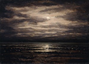Dämmerung am Genfersee in Bon Port, 1876