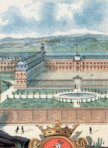 Ansicht des Königshauses von Saint-Cyr, Yvelines von Gustave Demoulin