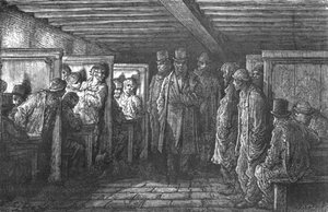 Ein Kaffeehaus in Whitechapel von Gustave Dore