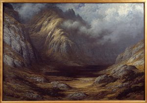 Ein See in Schottland nach dem Sturm. Gemälde von Gustave Dore (1832-1883) von Gustave Dore