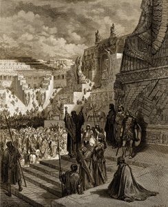 Artaxerxes gewährt den Juden Freiheit - Bibel von Gustave Dore
