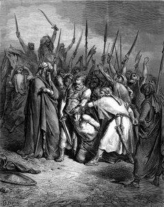 Tod von Agag durch Doré - Bibel von Gustave Dore