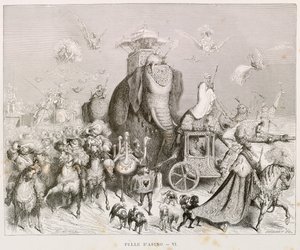 Eselshaut, Illustration für die vollständigen Märchen von Charles Perrault, von Gustave Doré von Gustave Dore