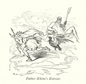 Vater Rheins Rückzug (Gravur)