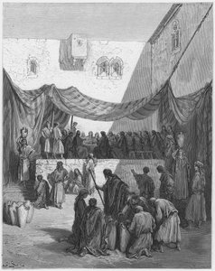 Gustave Doré Bibel: Die Hochzeit zu Kana von Gustave Dore