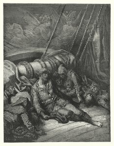 Gustave Doré Illustration für Coleridges Rime of the Ancient Mariner (Gravur) von Gustave Dore