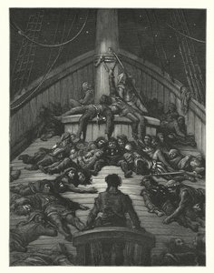 Gustave Doré Illustration für Coleridges Rime of the Ancient Mariner (Gravur) von Gustave Dore