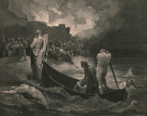 Ich konnte nicht hören, welche Bedingungen er ihnen anbot, ca. 1890 von Gustave Dore