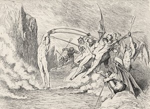 Illustration zur Göttlichen Komödie - Hölle (La Divina Commedia, L
