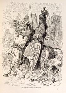 Illustration von Roland zu Pferd, aus La legende de Croque-Mitaine
