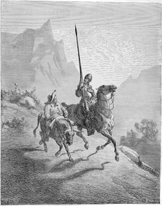 Illustration zum Buch Don Quijote de la Mancha von M. de Cervantes, 1863 von Gustave Dore