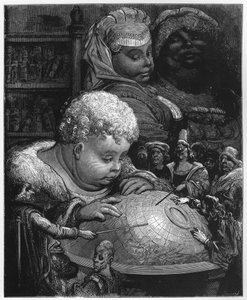 Die Erziehung von Gargantua - Illustration aus 