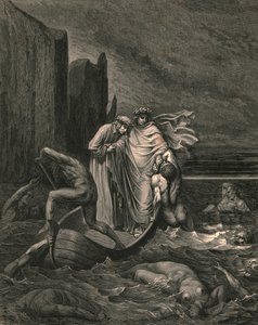 Mein weiser Lehrer, der ihn zurückdrängt, um 1890 von Gustave Dore