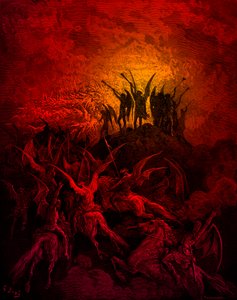 Das verlorene Paradies: Die rebellischen Engel, von Doré von Gustave Dore