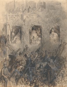 Studie für einen Block auf der Straße von Gustave Dore