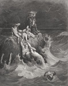 Die Sintflut, Illustration aus Dores 