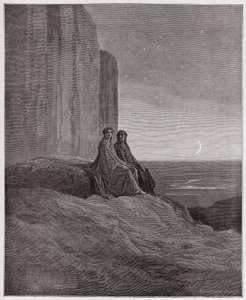 Die Göttliche Komödie, Purgatorio, Gesang 9: Dämmerung - von Dante Alighieri (1265-1321) - Illustration von Gustave Doré (1832-1883)