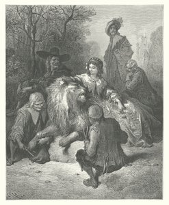 Die Fabeln von La Fontaine: Der verliebte Löwe von Gustave Dore