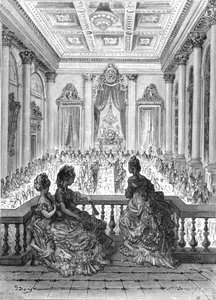 Die Goldschmiede beim Abendessen, 1872 von Gustave Dore