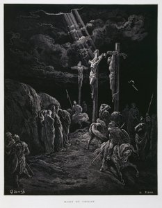 Der Tod Christi am Kreuz, Illustration aus der Dore-Bibel