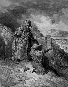 Der letzte maurische König verlässt Granada - Gravur von Gustave Doré von Gustave Dore