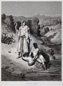 Tobias und der Engel, Illustration aus der Dore-Bibel