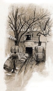 Eingang zum Keller der Lagerhäuser von Bercy, Paris