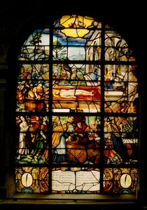 Kirche Saint-Etienne du Mont, Fenster mit Darstellung des toten Christus